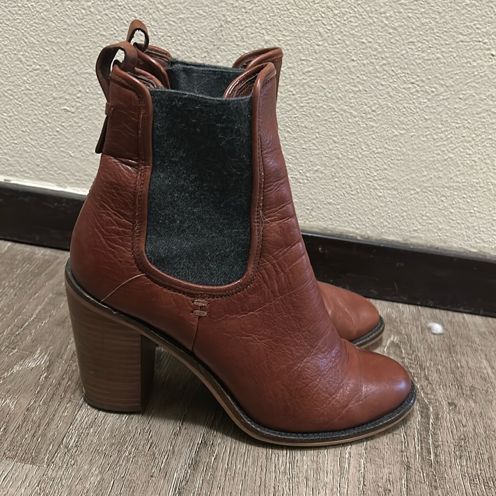 Heeled Leather Boots